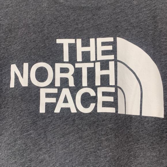 The North Face Shirt Mens Large Gray Spell Out Graphic Tee Short Sleeves Crew‎ L - Picture 2 of 7